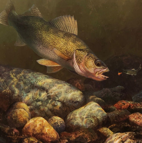 Sussinno, Dancing A Jig Walleye S/N Art Print