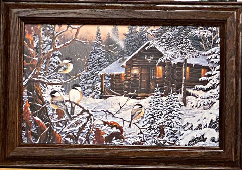 Terry Doughty Enchanted Woods Chickadee Decorator Print 14.5 x 10
