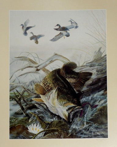 Terry Doughty Largemouth Bass Poster-Signed