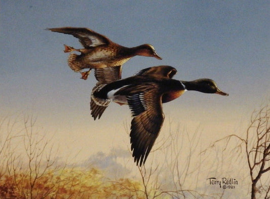 Terry Redlin Autumn Shoreline Companion Art Print