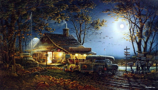 Terry Redlin Autumn Traditions - 32" x 18.5" Signed and Numbered