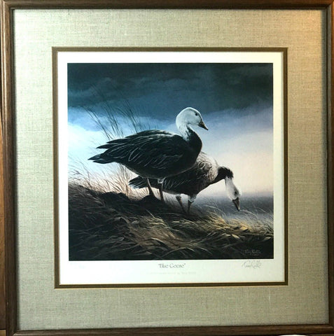 Terry Redlin Blue Geese S/N Art Print-Framed