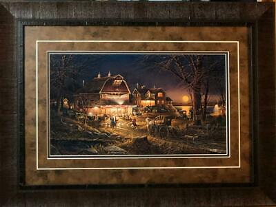 Terry Redlin Harvest Moon Ball Country Nostalgic Art Print Framed 27.5 x 20.5