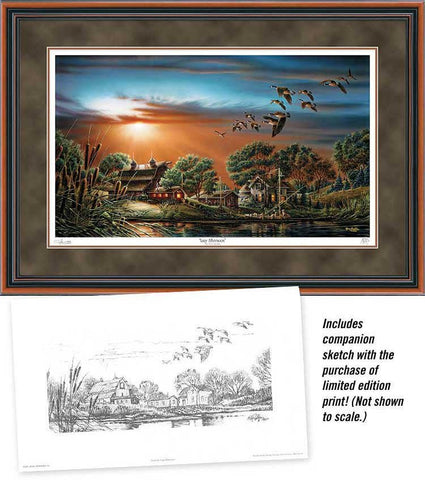 Terry Redlin Lazy Afternoon S/N Print-Framed