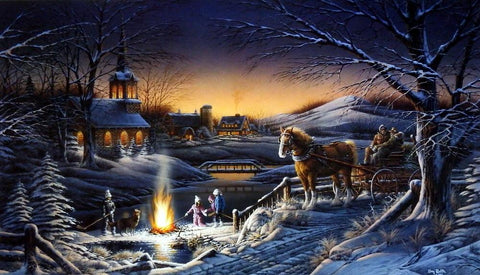 Terry Redlin Sharing The Evening - 24"x14" Signed/Numbered - 24"x14" Signed/Numbered