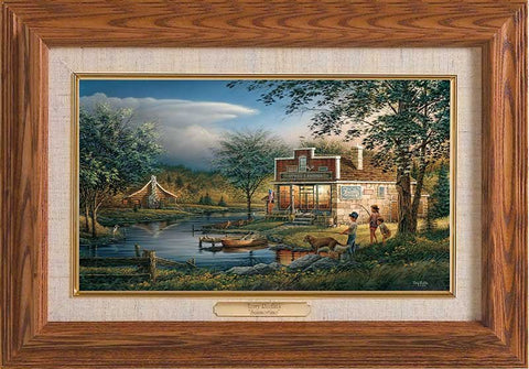 Terry Redlin Summertime Master Stroke Oak-FREE SHIPPING