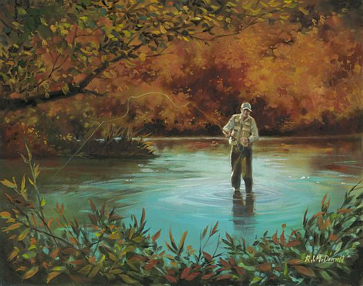 R.J. McDonald Tranquility Fly Fishing Print